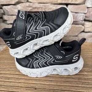 Sketchers Sport Lights Boys Toddler Shoes Size 6 Pre-Owned Excellent Condition